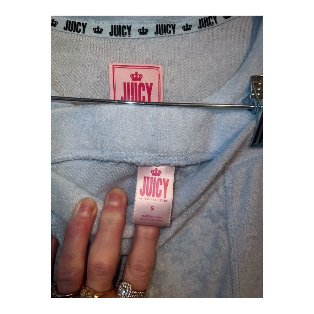 Juicy Couture Soft light Blue terry cloth Lounge Set - Picture 3 of 14